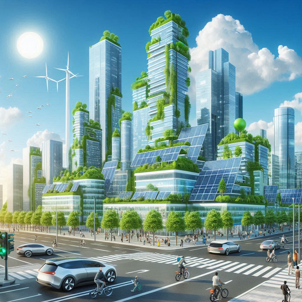 Futuristic green city